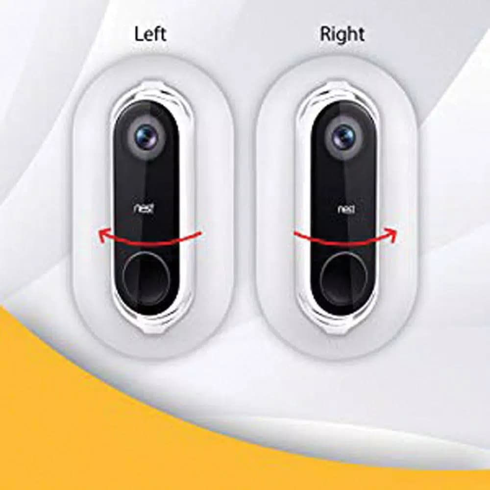 Wasserstein Weather and UV-Resistant Wall Plate and Adjustable Angle Mount Bundle for Nest Hello Video Doorbell