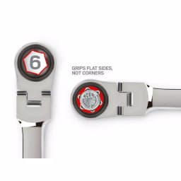 TEKTON 4-Piece Extra Long Flex-Head Ratcheting Box End Wrench Set, SAE thumbnail 5