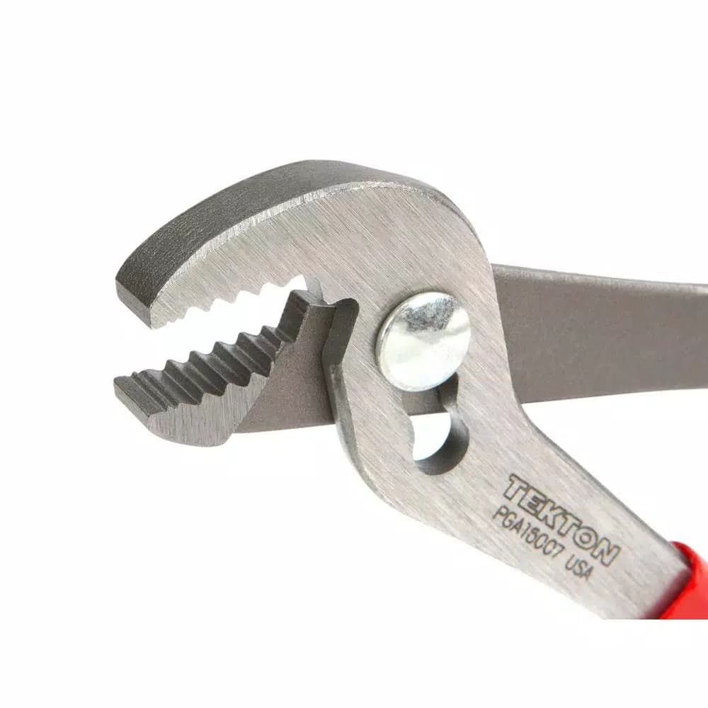 TEKTON 7 in. Angle Nose Slip Joint Pliers with Wire Shear