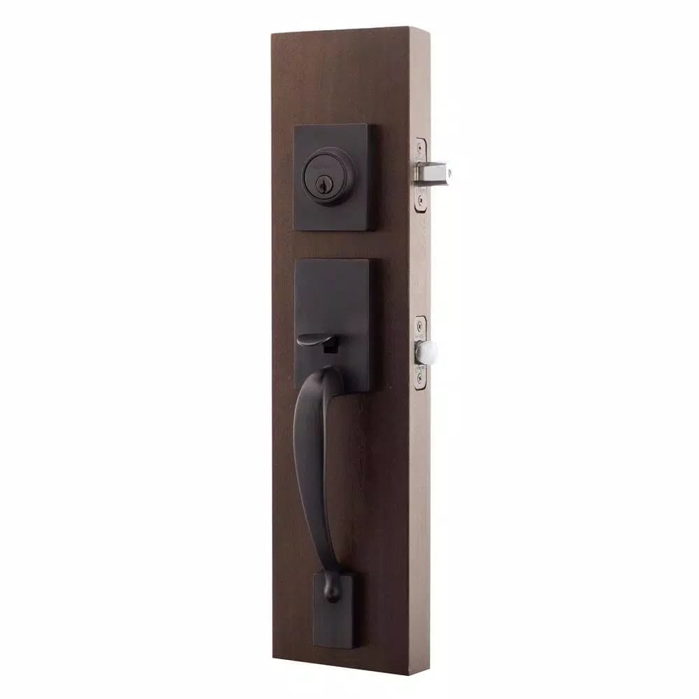 Copper Creek Colonial Handleset with Waverlie Lever Trim, Tuscan Bronze