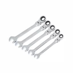Husky 10-Piece Flex-Head Ratcheting Wrench Set, SAE and Metric thumbnail 3