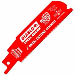 Diablo Steel Demon 4 in. 14/18 TPI Metal Cutting Reciprocating Saw Blades, 5-Pack thumbnail 1