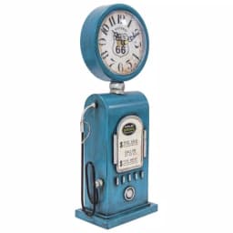Yosemite Home Decor Route 66 Blue Gas Pump Table Top Analog Clock thumbnail 3