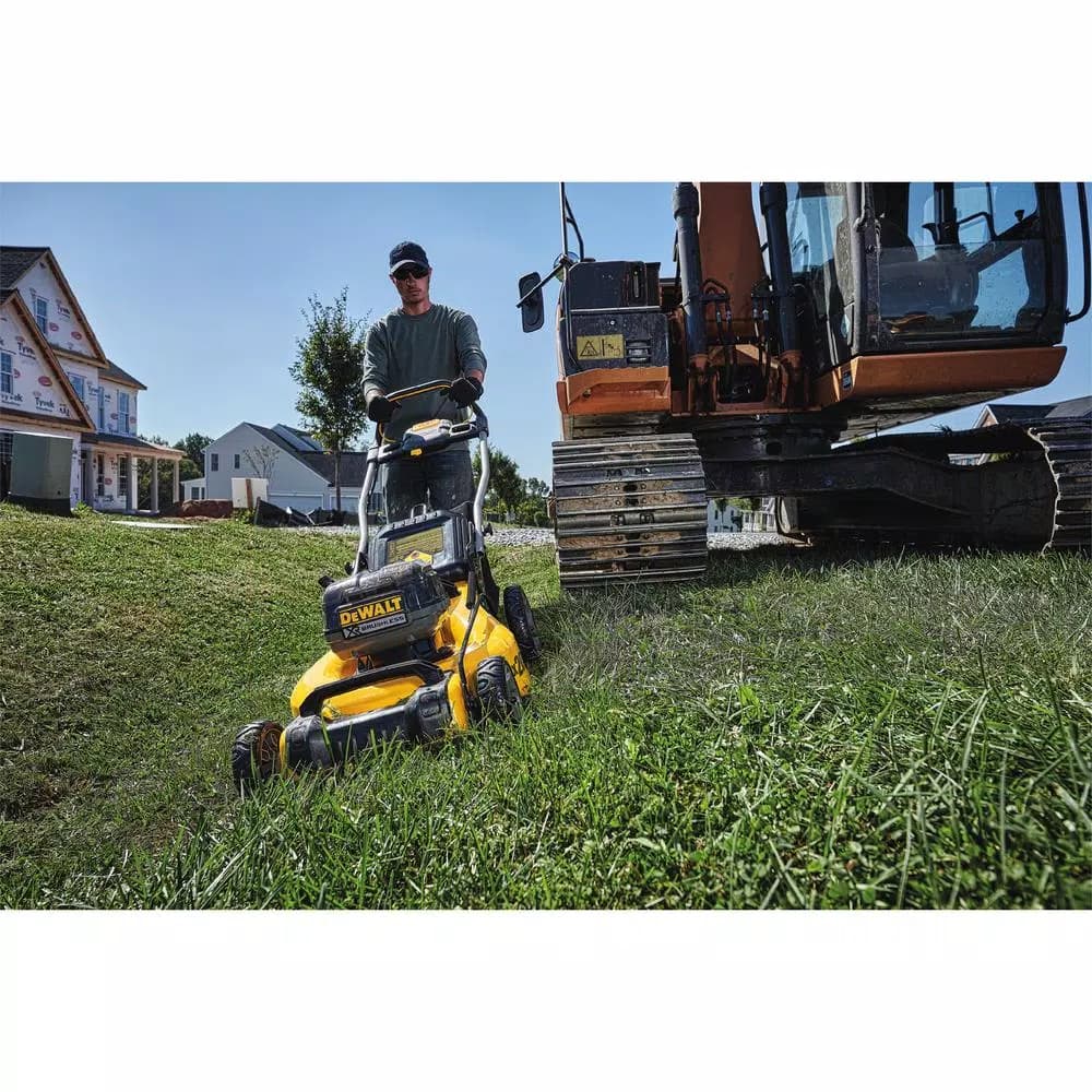 DEWALT 20 in. 20V MAX Cordless Walk Behind Push Lawn Mower with (2) 5.0 Ah Batteries and Charger