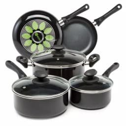 Ecolution Artistry 8-Piece Aluminum Nonstick Cookware Set, Slate thumbnail 1