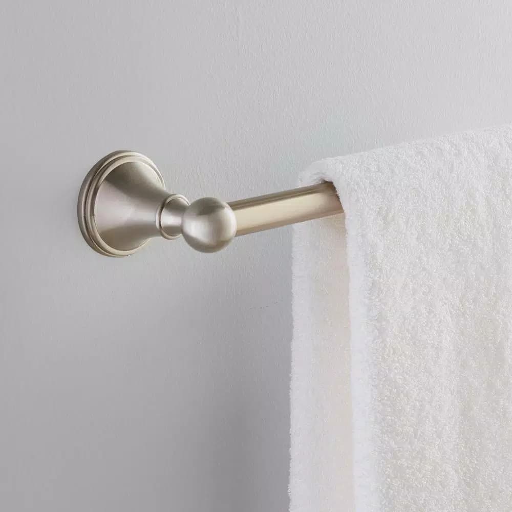 Delta Crestfield 24 in. Single Towel Bar in Brushed Nickel