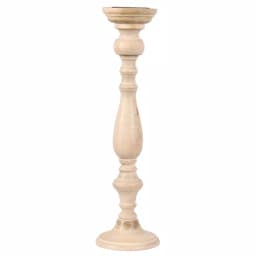 Unbranded Natural Wood Rustic Candle Holder Set of 5, Southwestern Style Candlesticks thumbnail 3