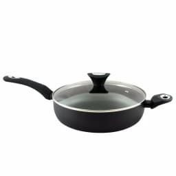 Unbranded Allston 4.5 Qt. Aluminum Nonstick Saute Pan with Glass Lid, Black thumbnail 1