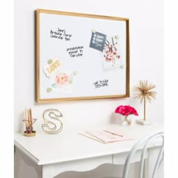Kate and Laurel Calter Gold Framed Magnetic Dry Erase Board thumbnail 5