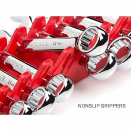 TEKTON 12-Tool Store-and-Go Stubby Wrench Rack Keeper, Red thumbnail 3