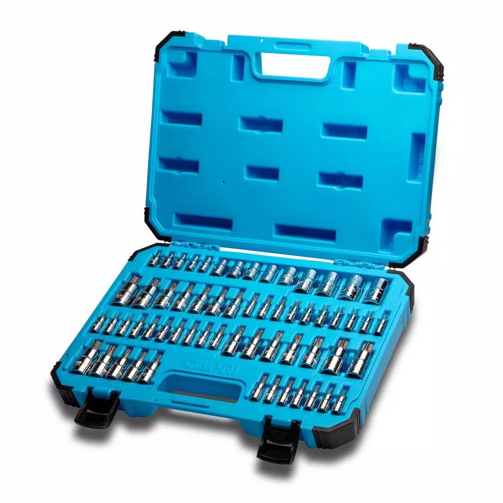 Capri Tools Advanced Series 60-Piece Star Bit Socket Set, Torx & Tamper Proof