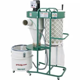 Grizzly Industrial 1-1/2 HP 2-Stage Cyclone Dust Collector with 6 in. Intake and Remote Control thumbnail 4
