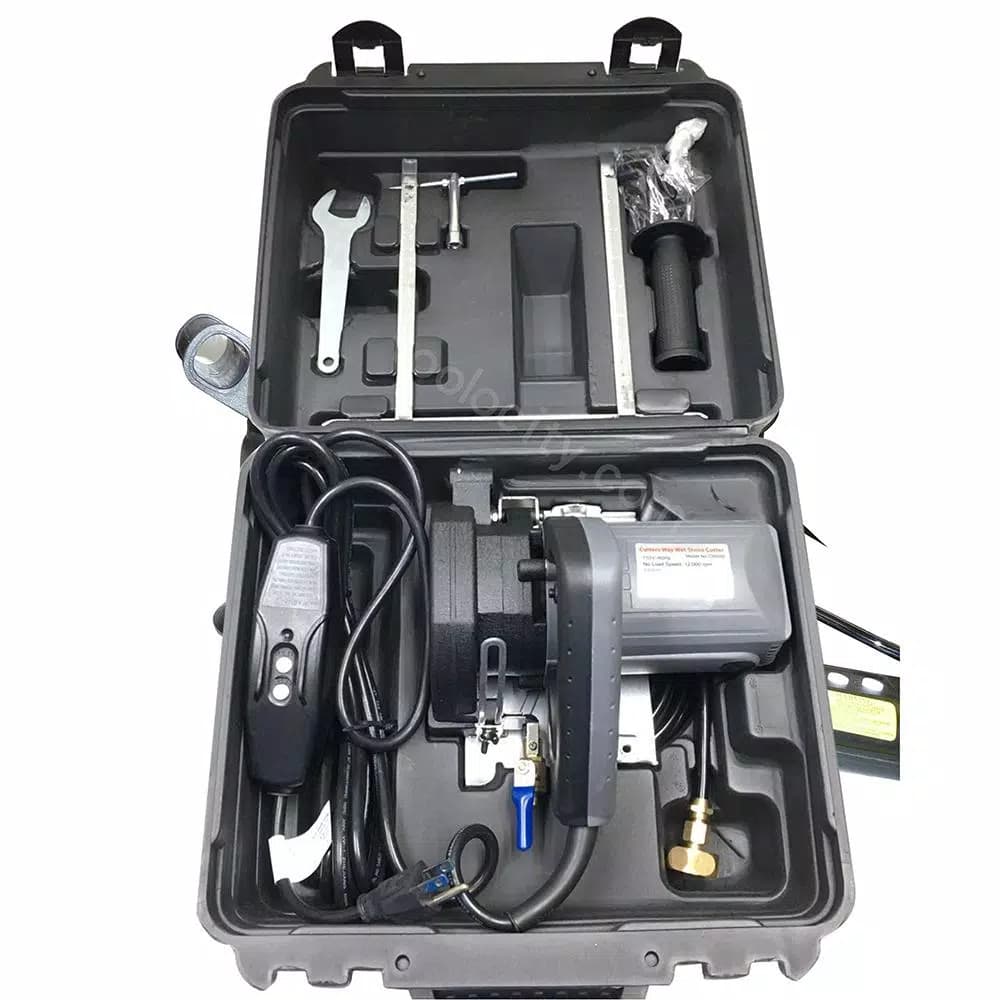 Unbranded Cutter's Way 5 in. Wet Stone Cutter with 5 in. Diamond Blade, 1200W Motor