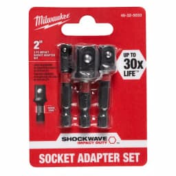 Milwaukee SHOCKWAVE Impact Duty 1/4 in. Hex Shank Socket Adapter Set, 3-Piece thumbnail 1
