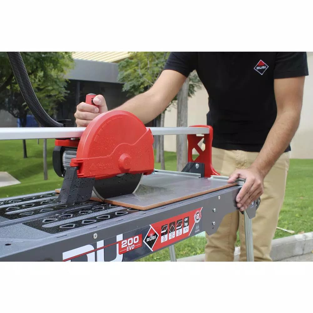 Rubi DU-200 EVO 8 in. 120V Wet Tile Saw with 1.1 HP Direct-Drive Motor