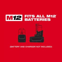 Milwaukee M12 FUEL 12V Cordless 3/8 in. Impact Wrench and Ratchet Combo Kit (Tool-Only) thumbnail 7