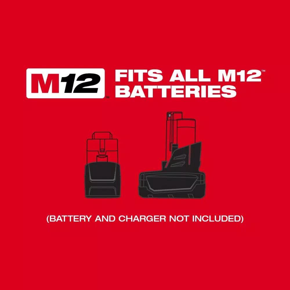 Milwaukee M12 FUEL 12V Cordless 3/8 in. Impact Wrench and Ratchet Combo Kit (Tool-Only)