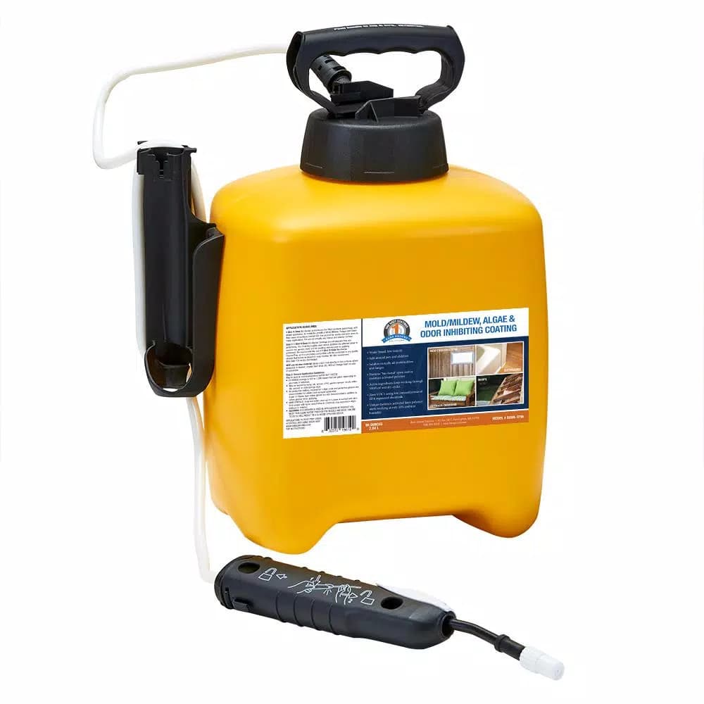Bare Ground 1 Shot N Gone Mold and Mildew Inhibiting Coating with 1 Gallon Sprayer Applicator, 96 oz.
