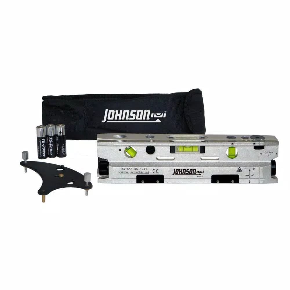 Johnson 3-Beam Magnetic Torpedo Laser Level with Anodized Aluminum Frame