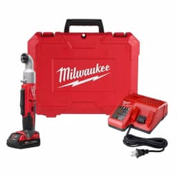 Milwaukee M18 18V Cordless 3/8 in. 2-Speed Right Angle Impact Wrench Kit with 1.5 Ah Battery, Charger, and Hard Case thumbnail 1