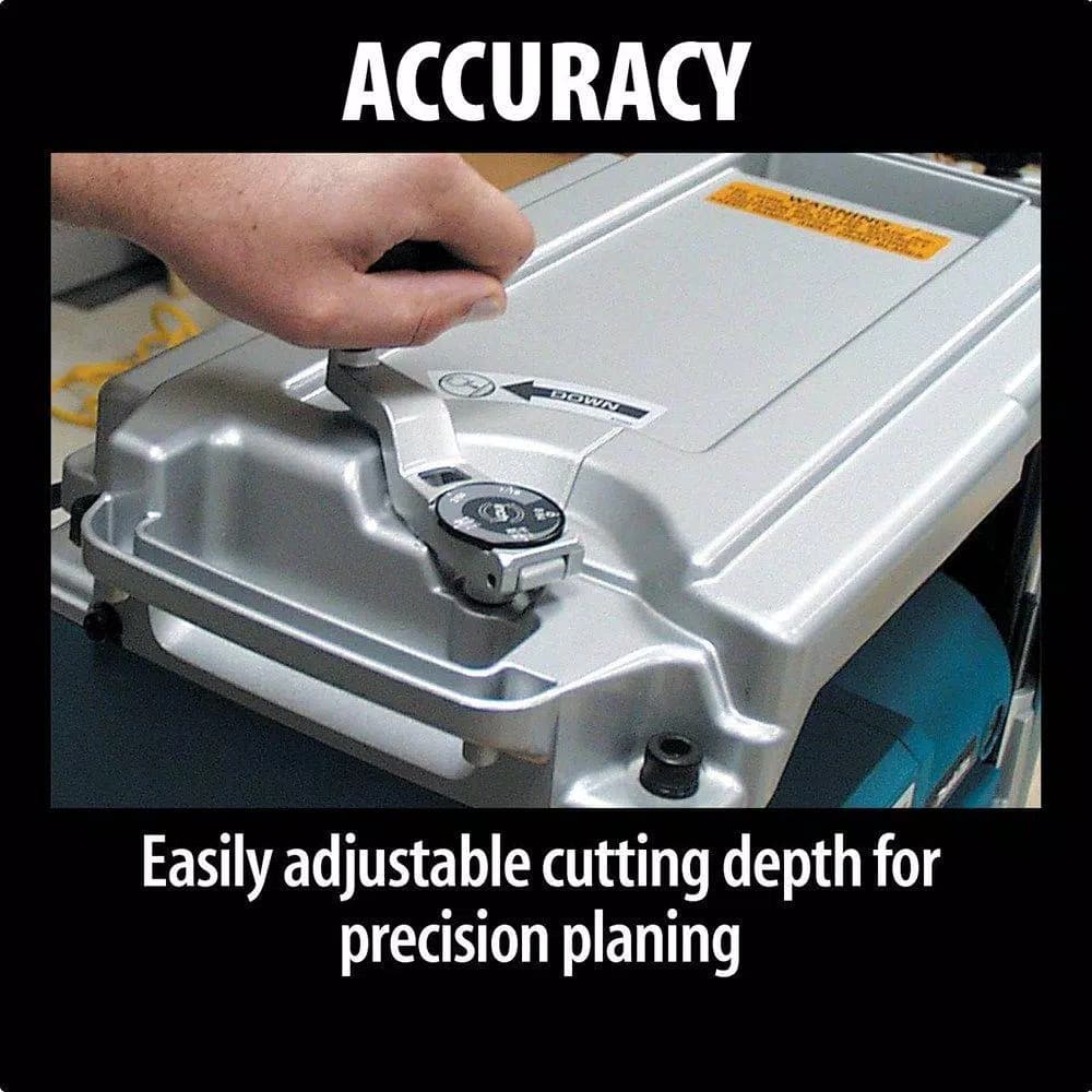 Makita 12 in. Corded Compact Portable Planer, 15 Amp, with Interna-Lok Head Clamp