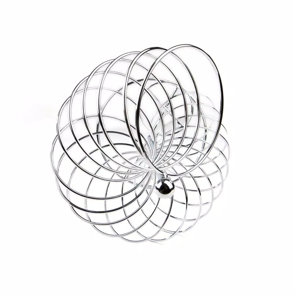 Mind Reader Stainless Steel Twisted Fruit Holder, Silver Metal Wire Fruit Basket