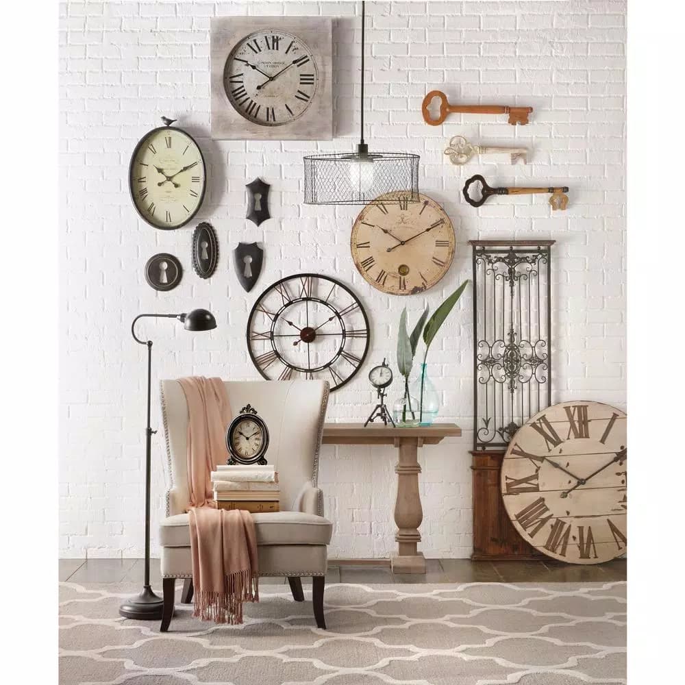 Infinity Instruments Metal Fusion 28 in. Round Metal Wall Clock - Black