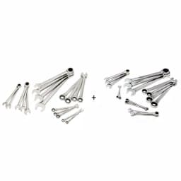 Husky 34-Piece SAE and Metric Master Ratcheting Wrench Set thumbnail 1