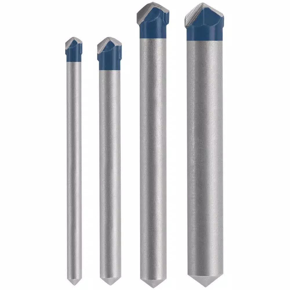 Bosch Carbide Tipped Natural Stone and Tile Drill Bit Set, 4-Piece