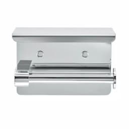 Alpine Industries Single Post Toilet Paper Holder with Storage Shelf, Chrome Finish thumbnail 2