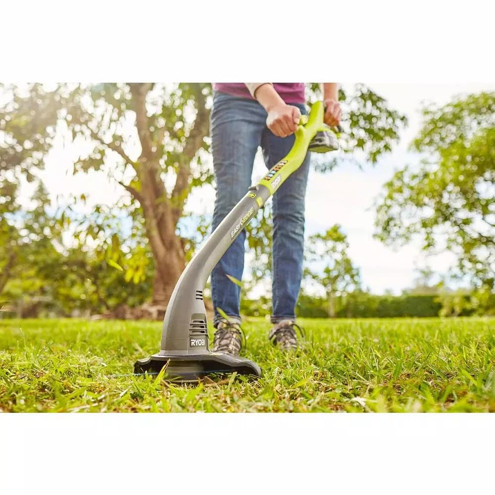RYOBI ONE+ 18V Cordless String Trimmer and Edger with 1.3 Ah Battery and Charger