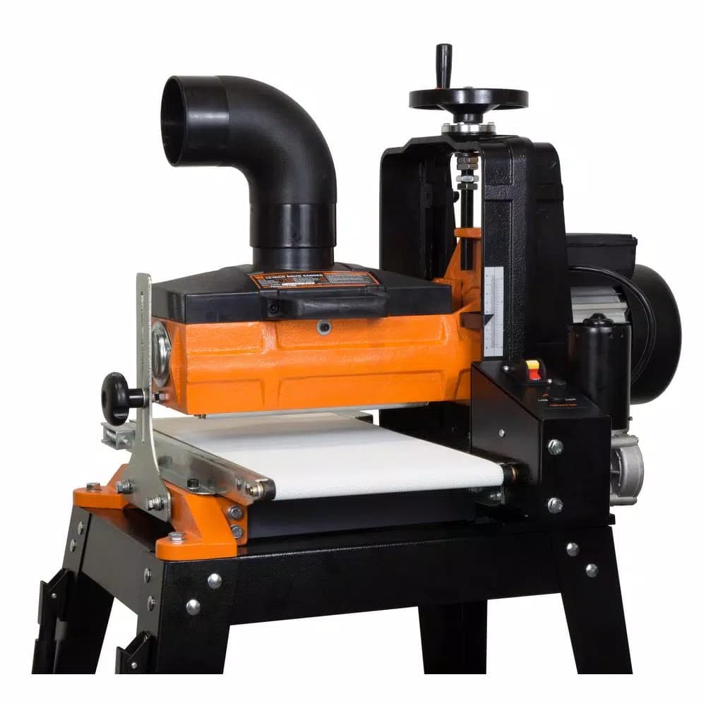 WEN 10 in. Drum Sander with Variable Speed Conveyor and Rolling Stand, 10.5 Amp