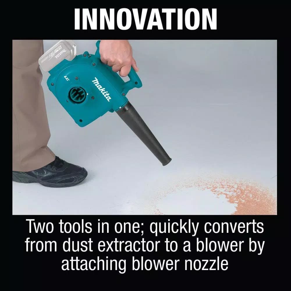 Makita 18V LXT Cordless 3/4 Gal. Portable Dry Dust Extractor and Blower (Tool-Only)