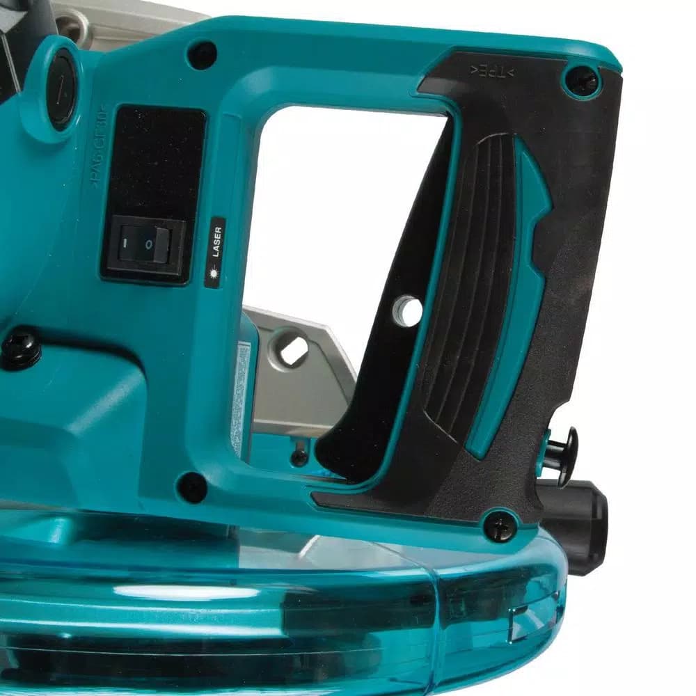 Makita 10 in. 15 Amp Dual-Bevel Sliding Compound Miter Saw with Laser and Folding Stand Kit