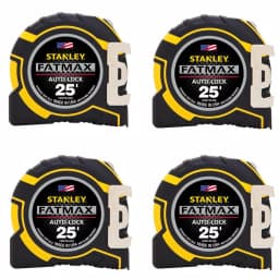 STANLEY FATMAX 25 ft. x 1-1/4 in. Auto Lock Tape Measure, 4-Pack thumbnail 1