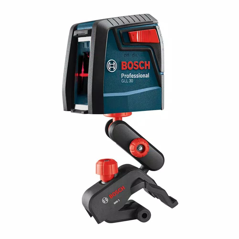 Bosch GLL 30 S Self-Leveling Cross-Line Laser Level Kit with MM 2 Mounting Device