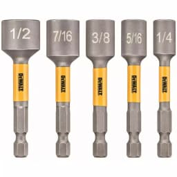 DEWALT MAX IMPACT 5-Piece Nut Driver Set, Impact Rated Hex Shank Nut Setters thumbnail 4