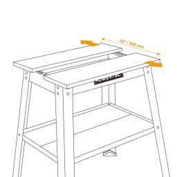 POWERTEC UT1002 Universal Heavy-Duty Tool Stand with Expandable MDF Split Top thumbnail 4