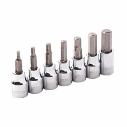 Steelman 7-Piece 3/8 in. Drive Metric Hex Bit Socket Set thumbnail 1