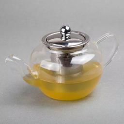 Creative Home 20 oz Borosilicate Glass Teapot with Stainless Steel Removable Lid and Infuser Basket thumbnail 4