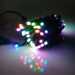 HOLIDYNAMICS HOLIDAY LIGHTING SOLUTIONS 50-Light RGB LED String Lights, 5 mm Frosted Bulbs, 4 in. Spacing, Green Cord thumbnail 8