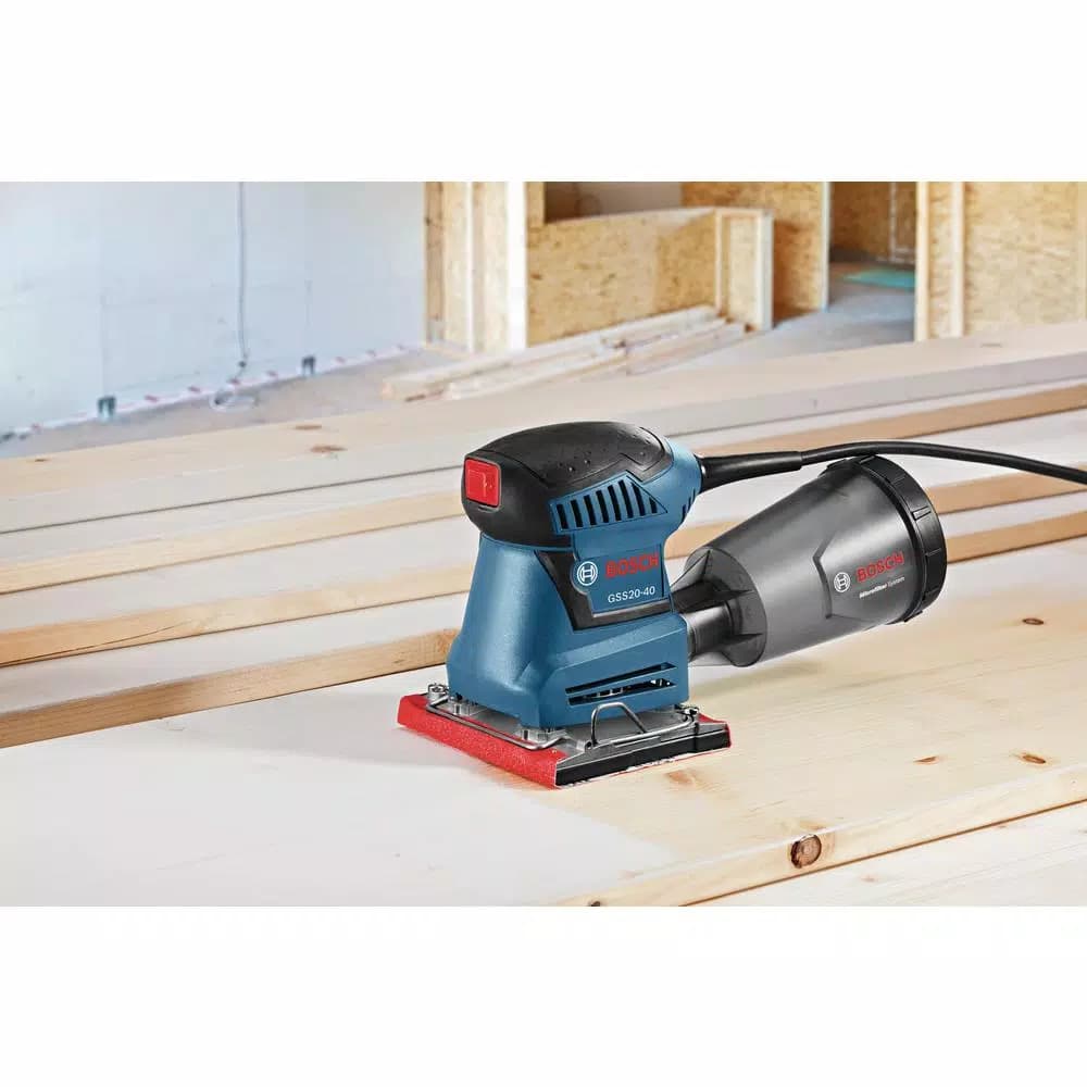 Bosch GSS20-40 1/4 in. Corded Sheet Orbital Finishing Sander, 2 Amp
