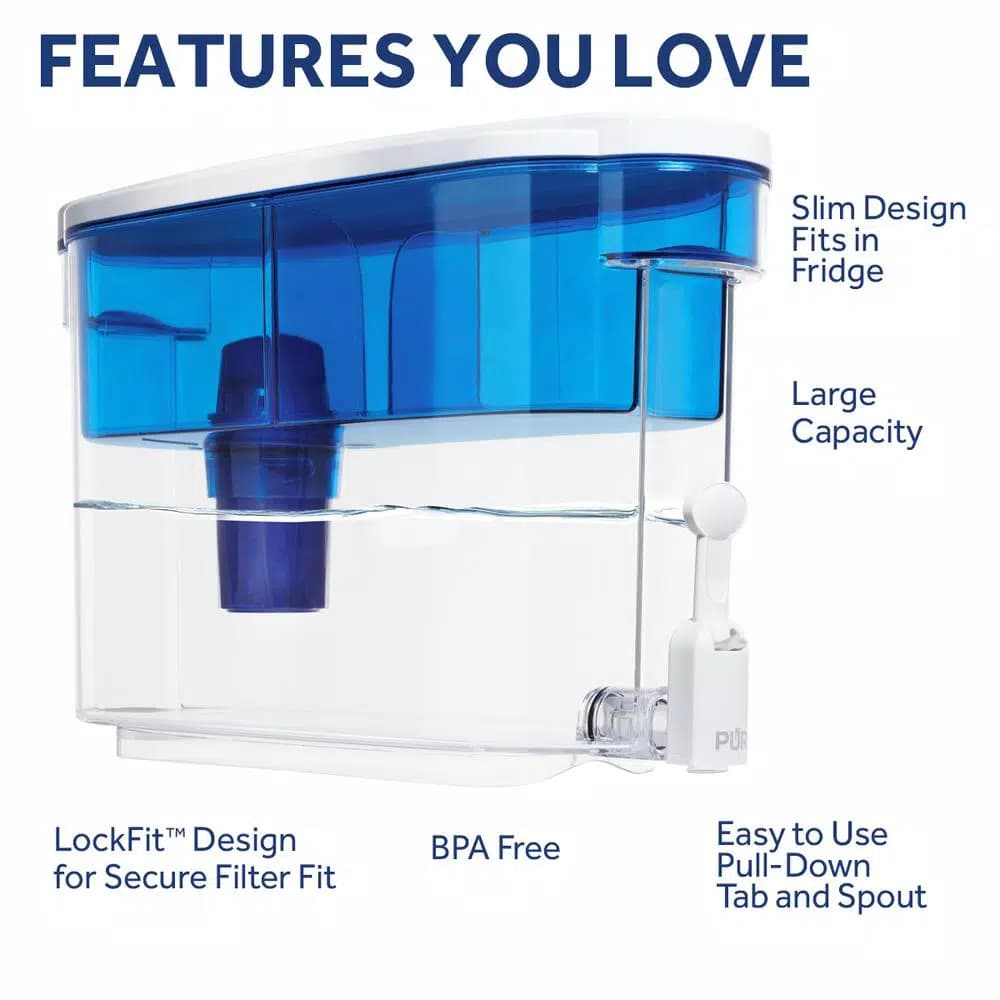 PUR Classic 30-Cup Water Filtration Dispenser System with MAXION Technology