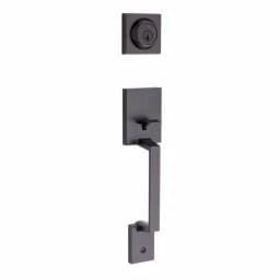 Kwikset Amador Single Cylinder Handleset, Venetian Bronze, Microban Antimicrobial Technology thumbnail 1
