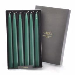 ROOT CANDLES A.I. Root 9 in. Dark Green Dipped Taper Dinner Candles, Beeswax Enriched, Box of 12 thumbnail 2