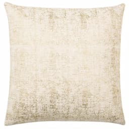Safavieh Golden Cream Solid Down Alternative 20 in. x 20 in. Square Throw Pillow thumbnail 1