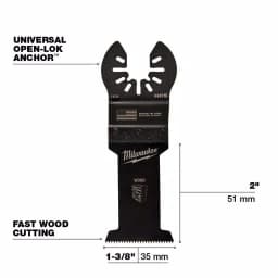 Milwaukee OPEN-LOK 6-Piece Universal Fit Oscillating Multi-Tool Blade Kit thumbnail 6