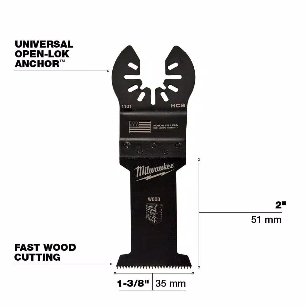 Milwaukee OPEN-LOK 6-Piece Universal Fit Oscillating Multi-Tool Blade Kit
