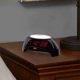 SXE Sunrise Simulator Night Light Alarm Clock with USB Charging Port and LED Display thumbnail 1