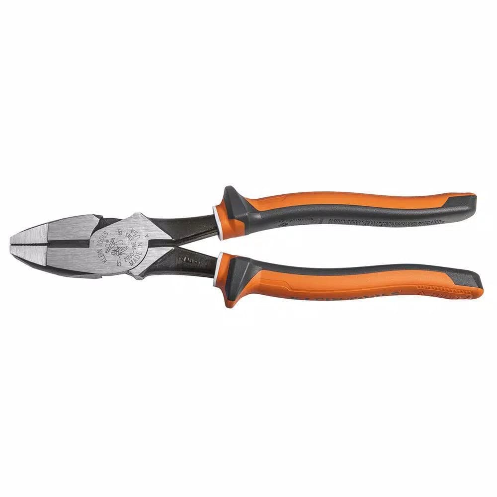 Klein Tools 9 in. Insulated High-Leverage Side-Cutting Pliers, 1000V Rated